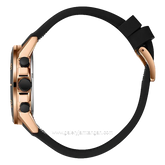 BEVERLY HILLS POLO CLUB BP3730X.461 Multi Function Black Rosegold Silicone Strap